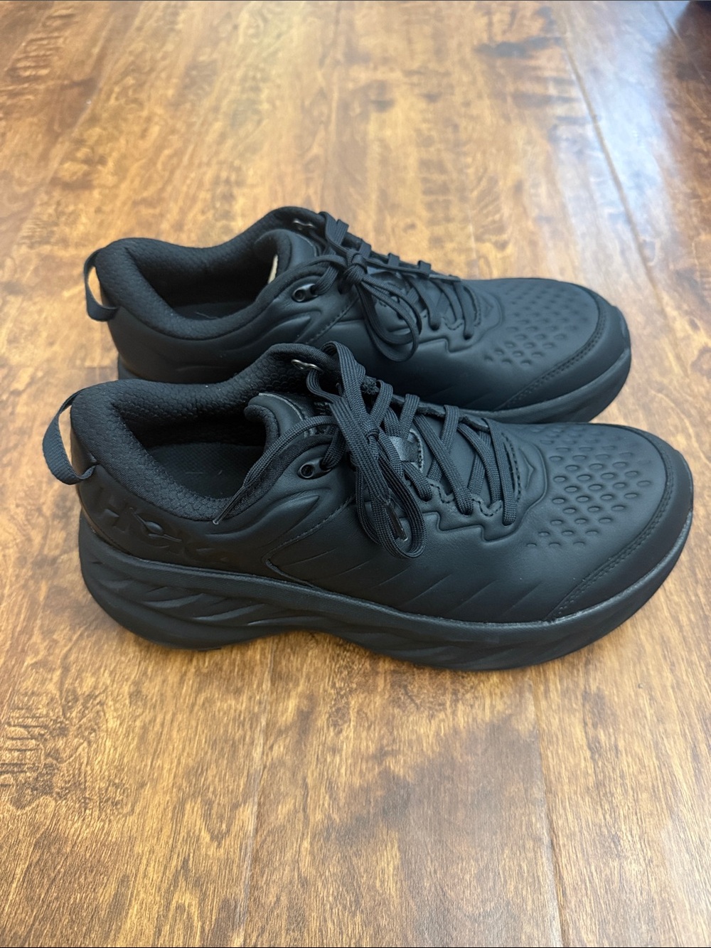 Hoka One One Men's All-Black Cushioned Sneakers